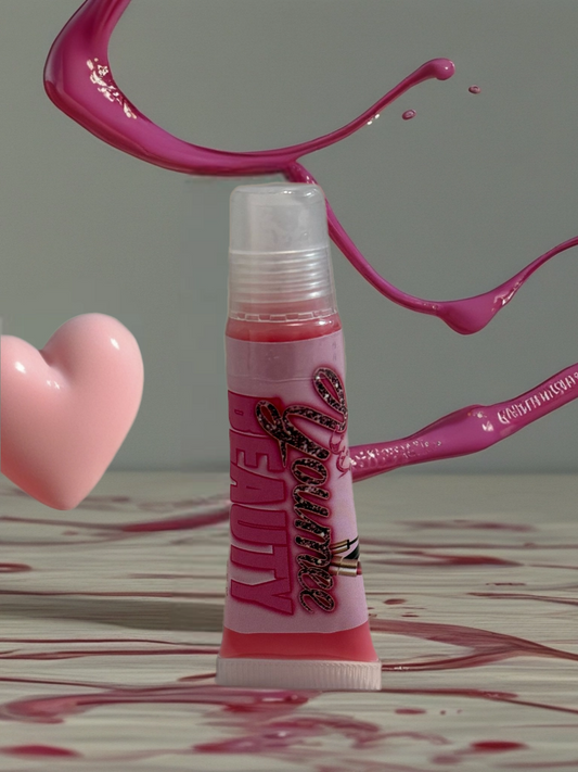 Lip Balm. Fast Transformation from DARK to PINK
